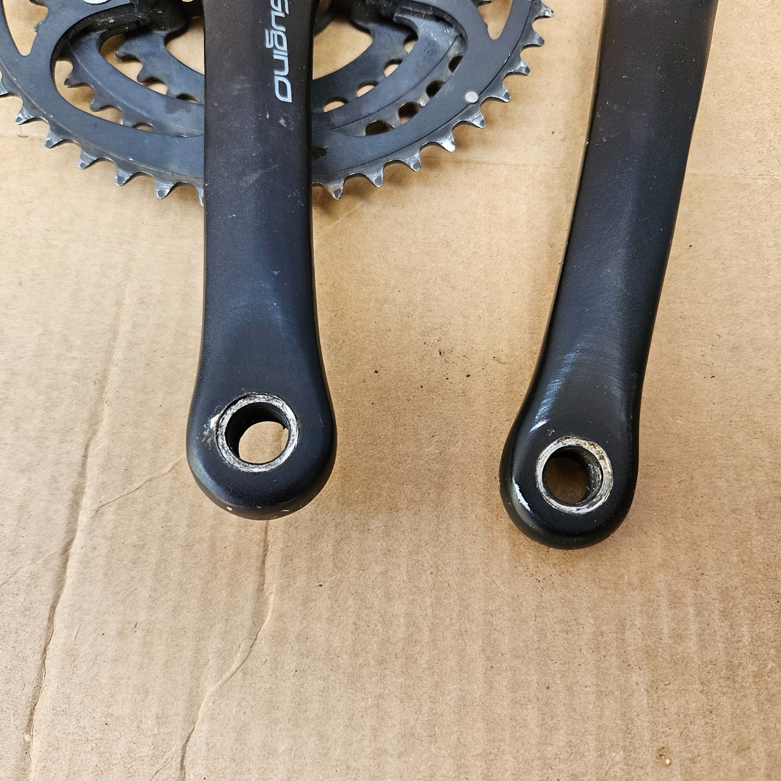 Sugino XD2L Forged Triple Road Touring Bike Crankset 175mm 48/38/28 Black XD2