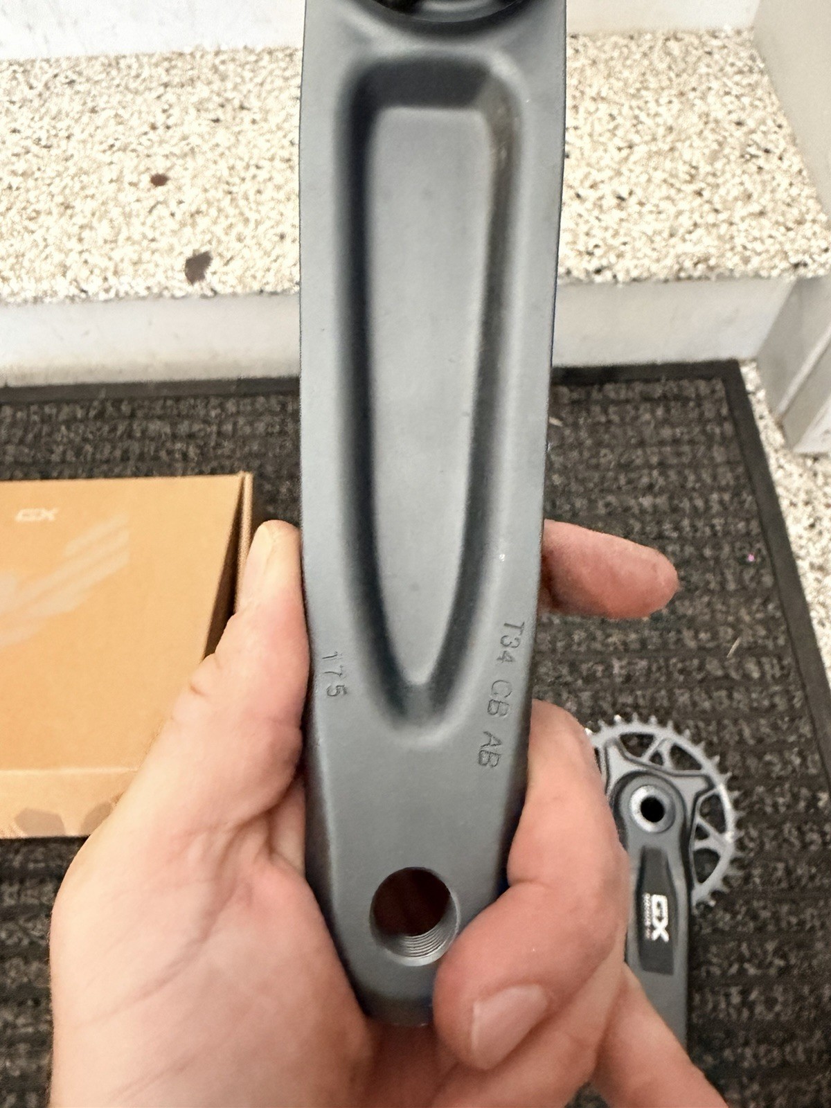 SRAM GX Eagle T-Type DUB MTB Crankset 175mm Single Chainring w/ Spindle Gray