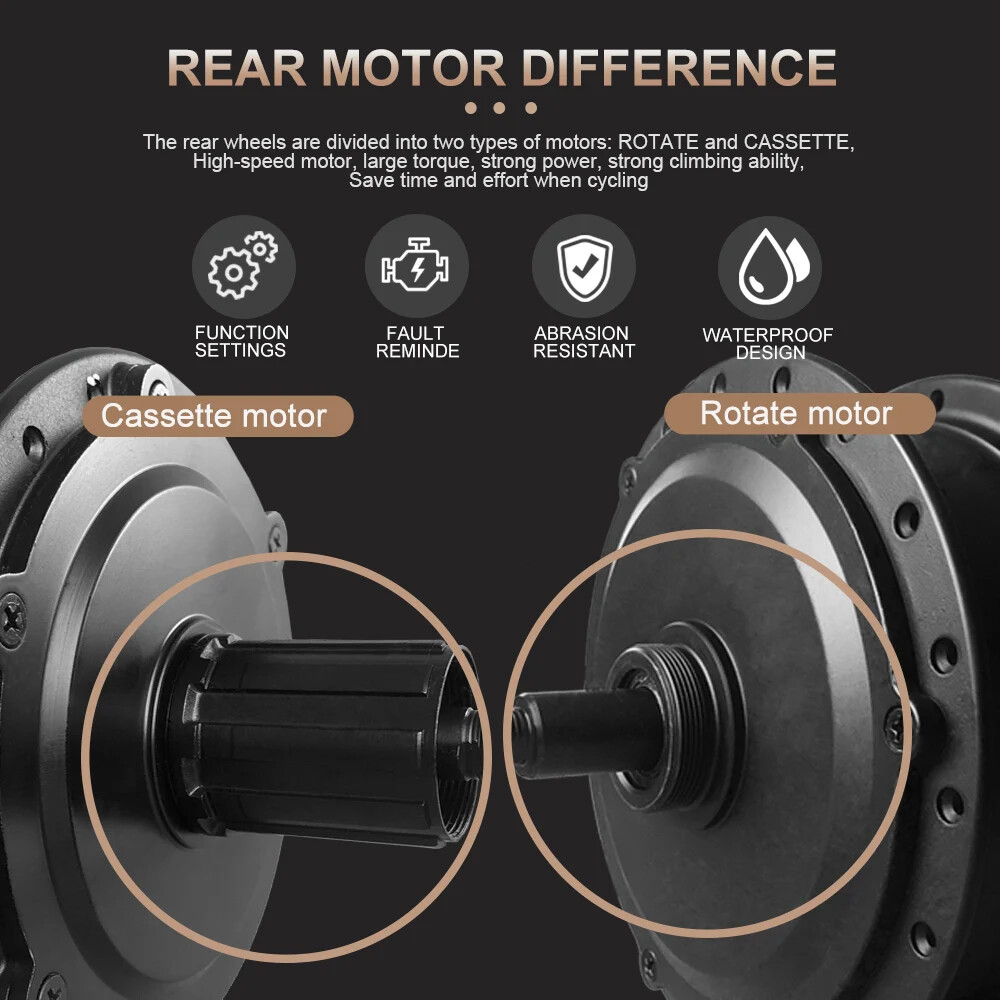 MTB E-Bike Conversion Kit 36V 48V 350W Rear Rotate/Cassette Hub Motor Wheel