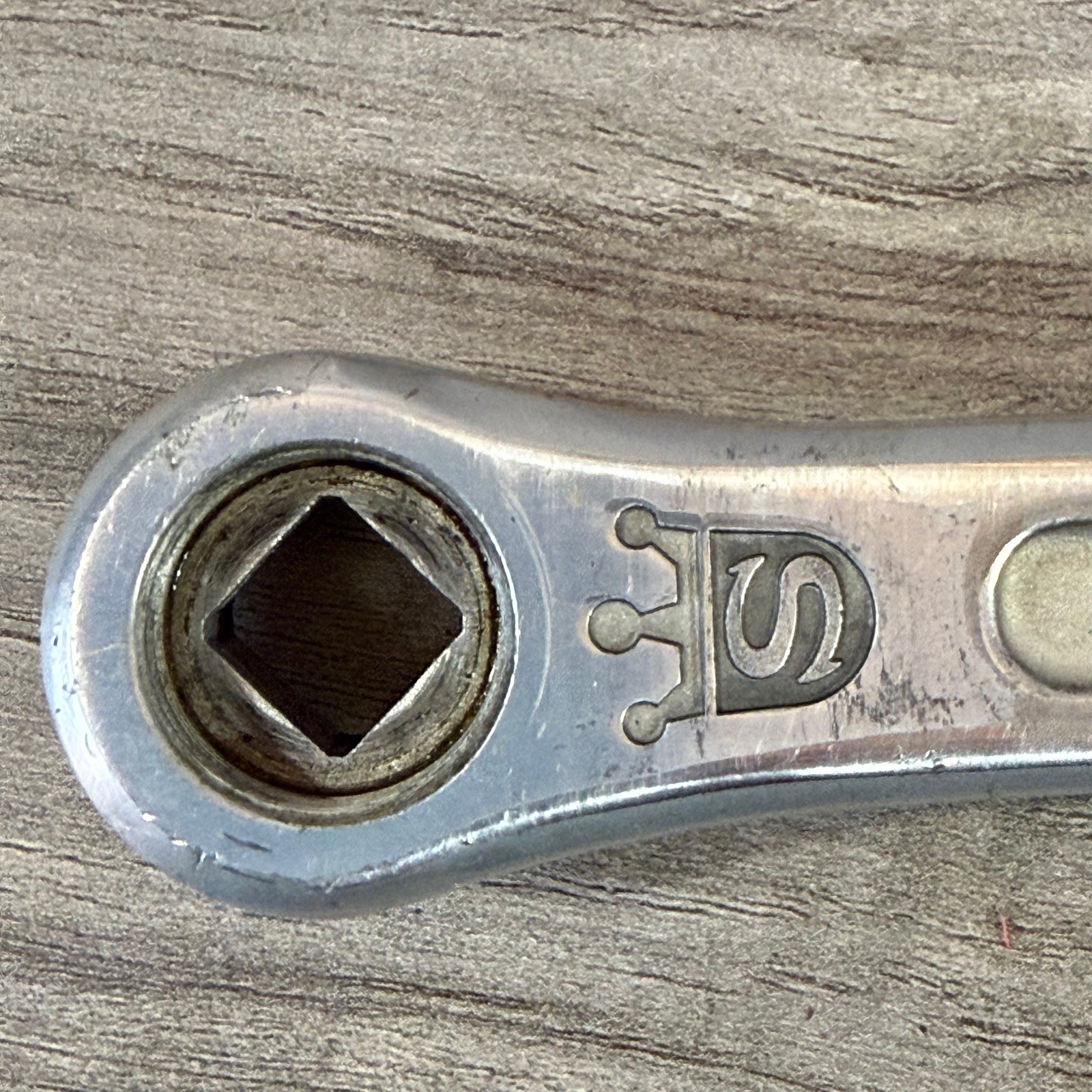 Vintage Sugino Mighty Crankset 171 53 42 Square Taper Drillium 144BCD Drilled 
