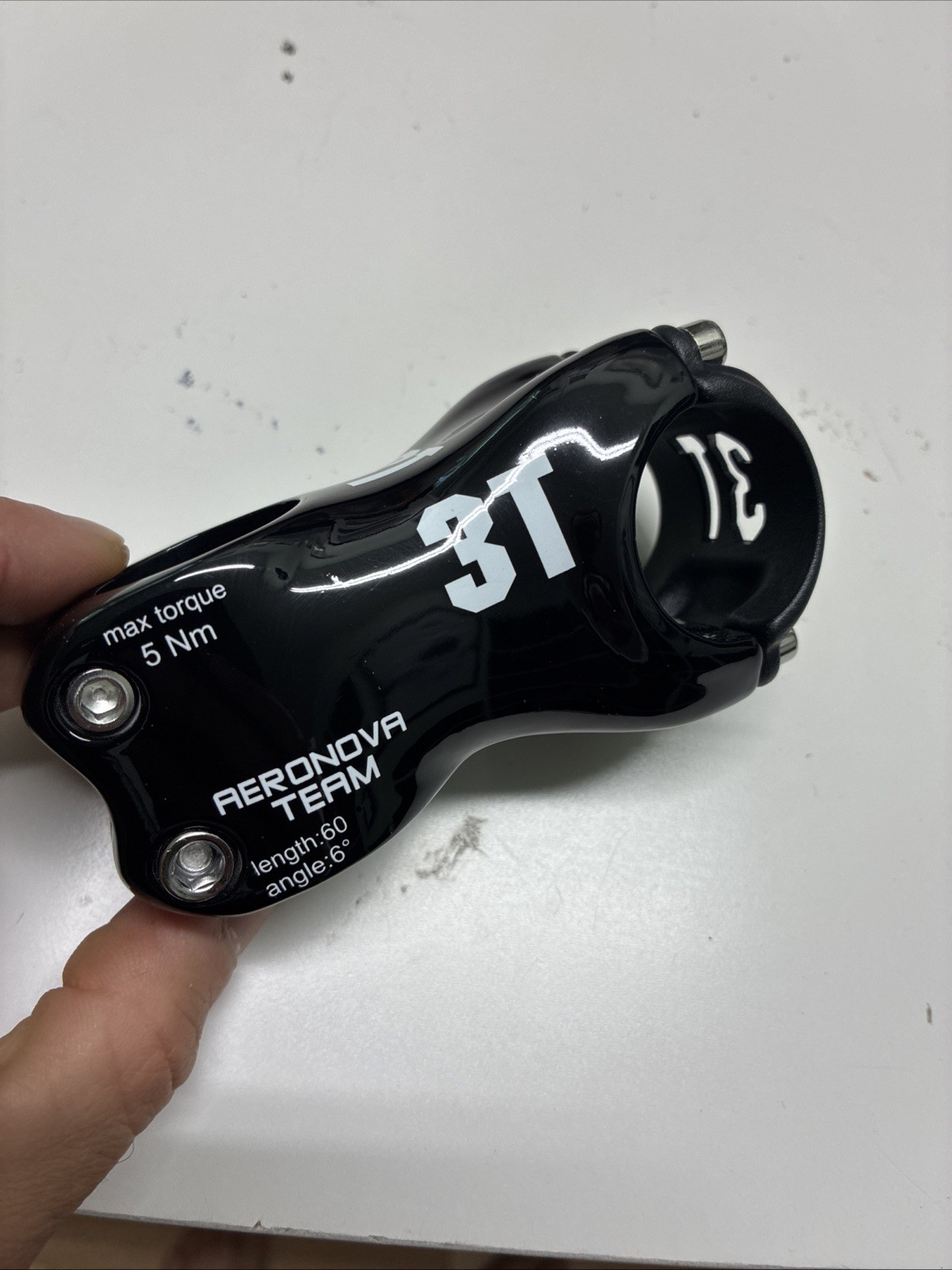 3T Aeronova Team 60mm ±6 Degree Carbon Stem 1 1/8 31.8 road gravel mountain bike