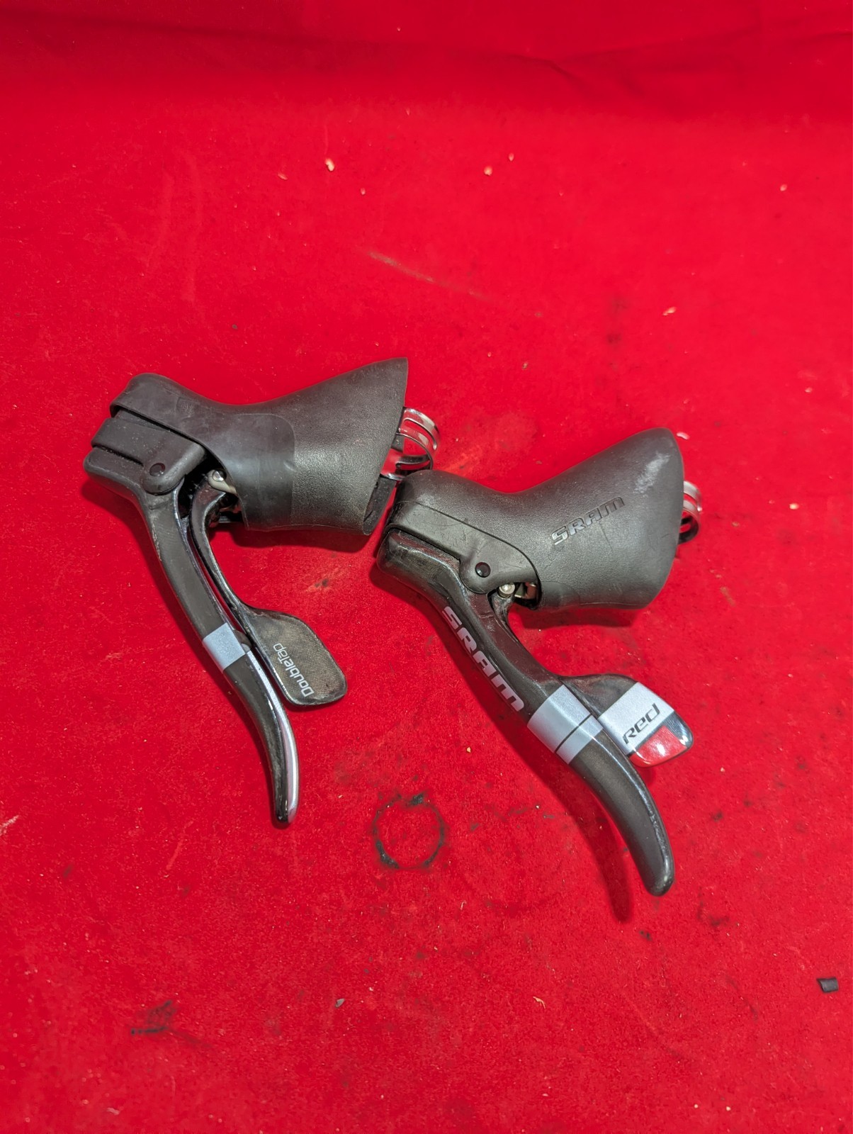 SRAM Red 22 Doubletap Rim Brake Mechanical 11-Speed Carbon Road Shifters 292g