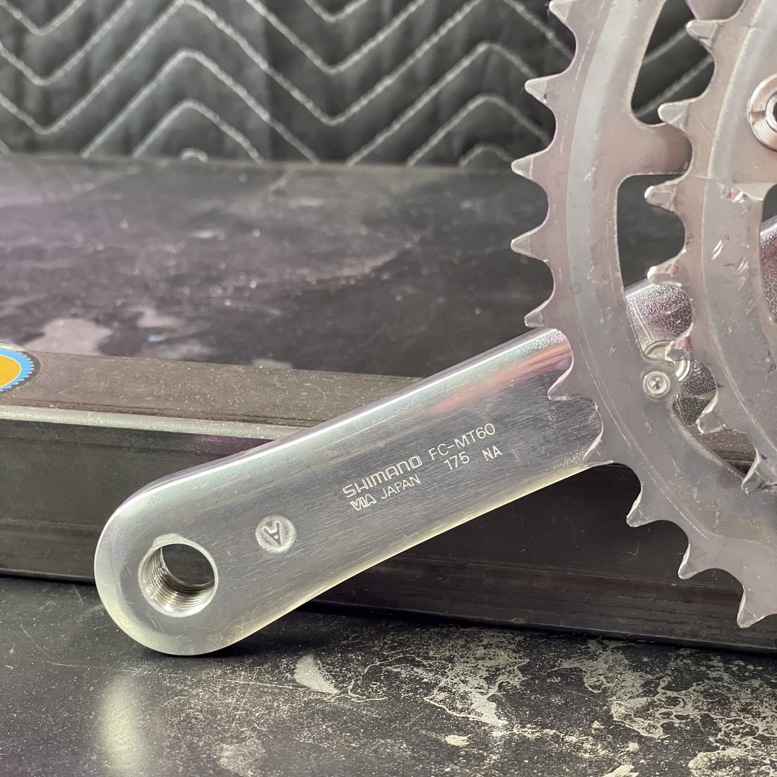 Vintage Shimano Deore MT60 Triple Crankset – 46/36/26 – 175mm – VGC