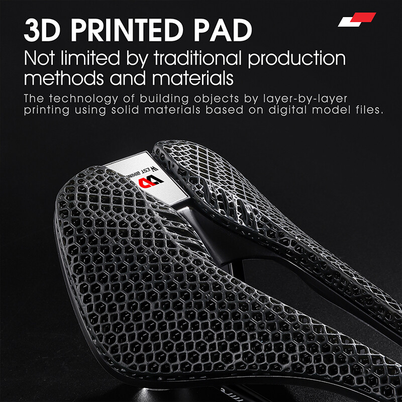 WEST BIKING Carbon Fiber Nylon 3D Printed Saddle Road Bike Hollow Bicycle Saddle