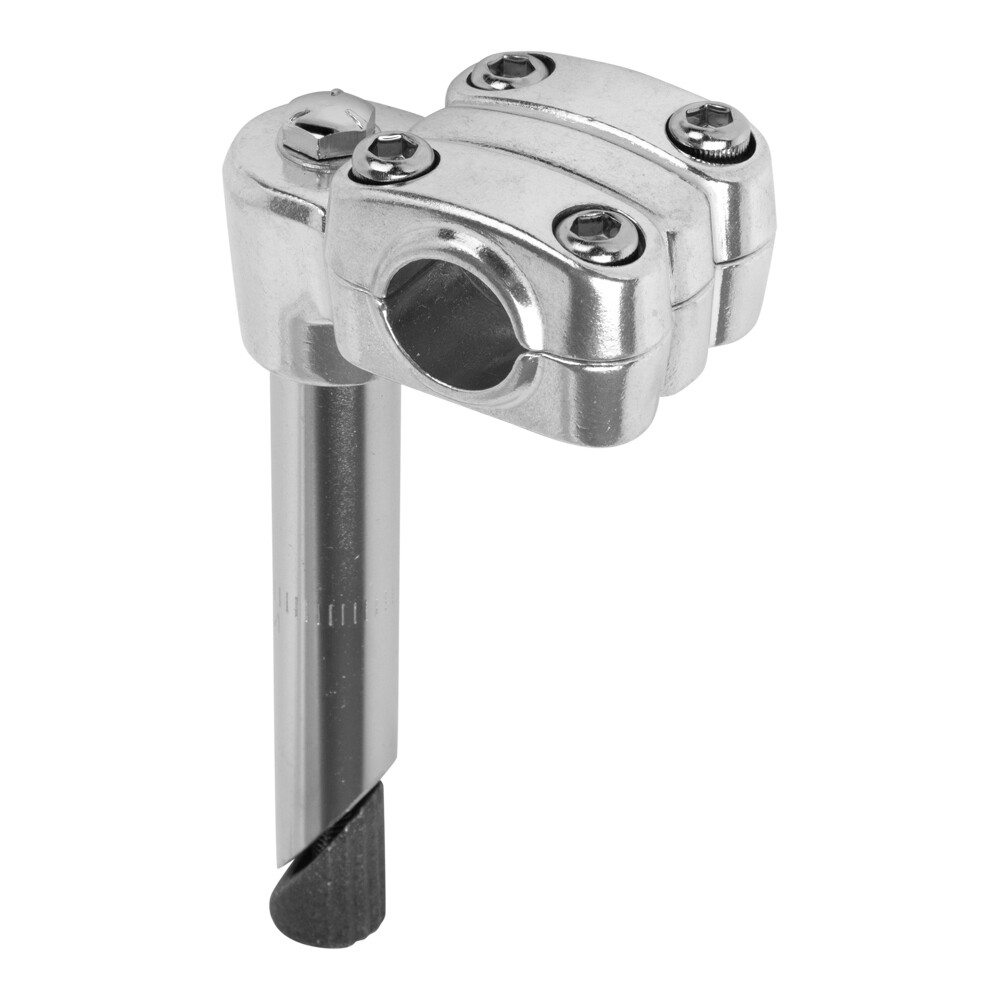 VINTAGE 4″ LONG ALLOY BMX STYLE BICYCLE STEM (QUILL DIAMETER 21.1MM) CHROME