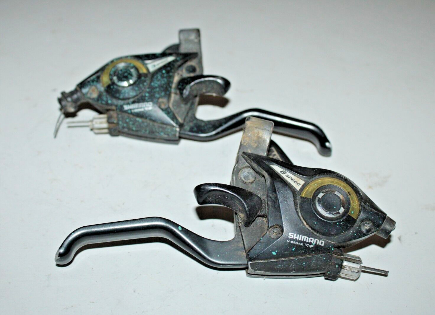 Shimanov V-Brake Trigger Shifter Set ST-EF51-L 22.2mm 3x8S Black MTB USA Shipper
