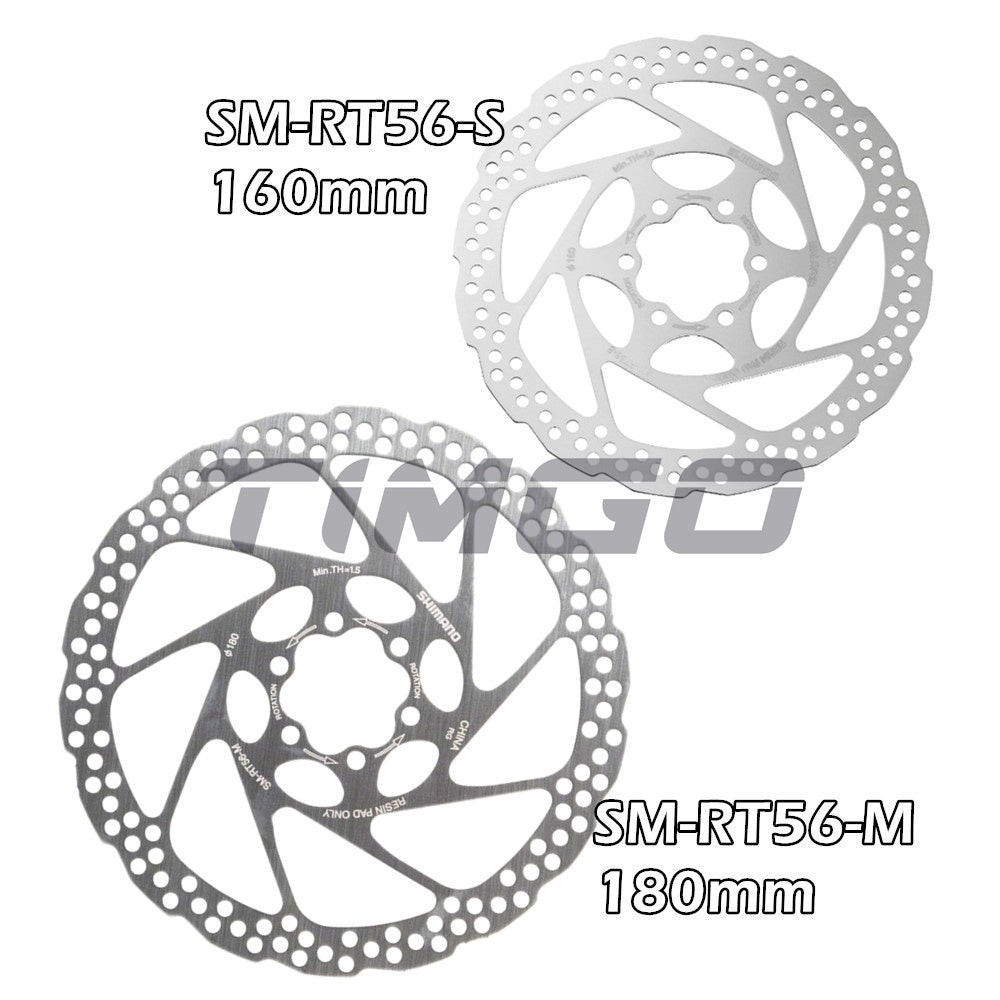 Shimano SM-RT26 SM-RT56 Disc Brake Rotor Stainless Steel 6 Bolts 160mm 180mm