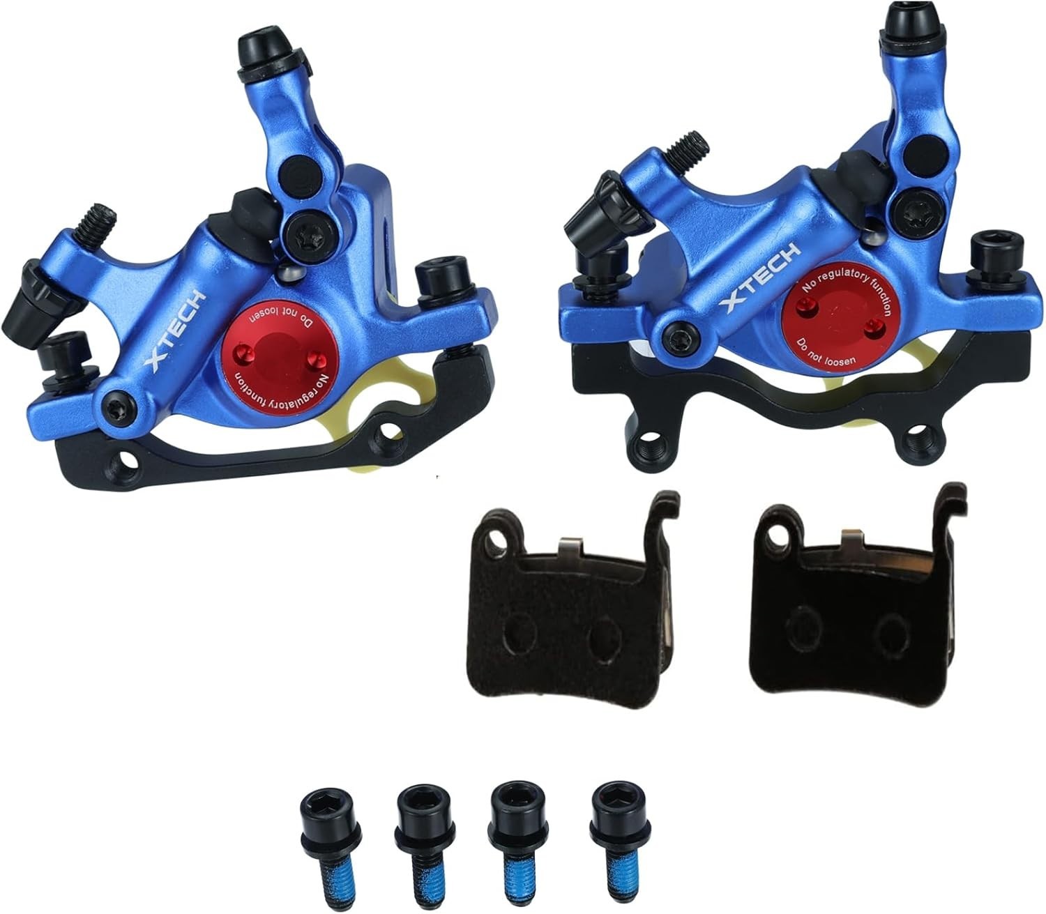 E-Bike Hydraulic Brake Calipers – Black/Red/Gold