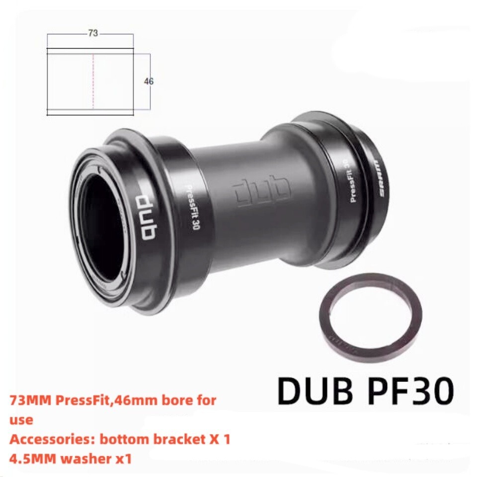 SRAM BB DUB Pressfit 30 bottom bracket 68mm / 73mm Road Wide MTB Bike