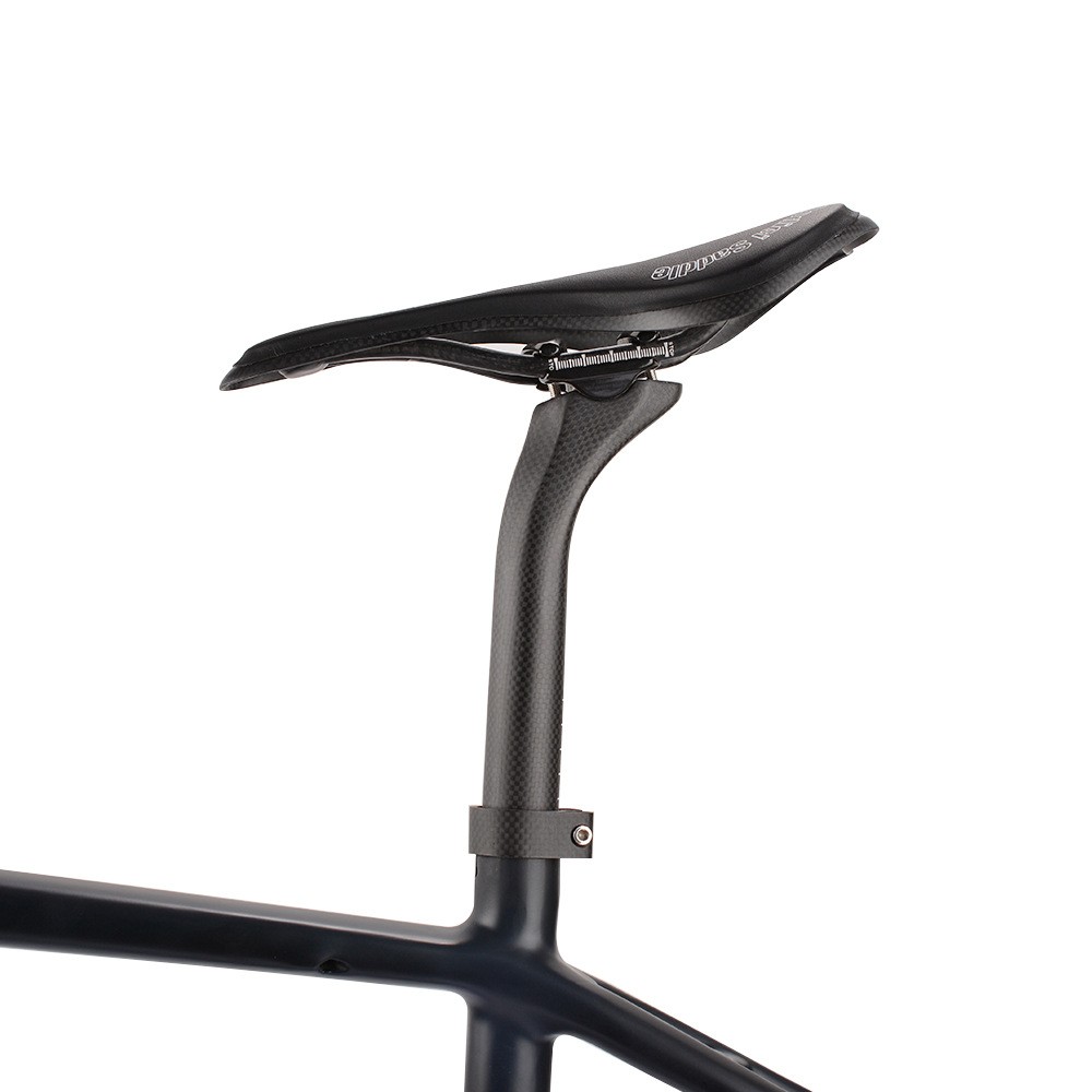 Bicycle Saddle Carbon EVA Leather Hollow Mountain Road Bike Seat 125g 270*143mm
