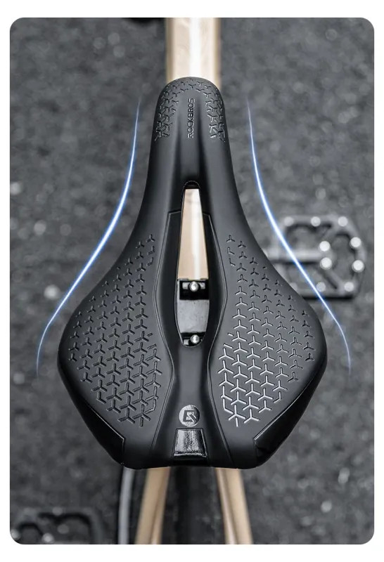 Bicycle Seat Saddle MTB Road Bike Breathable Shockproof Non-Slip Leather Cushion