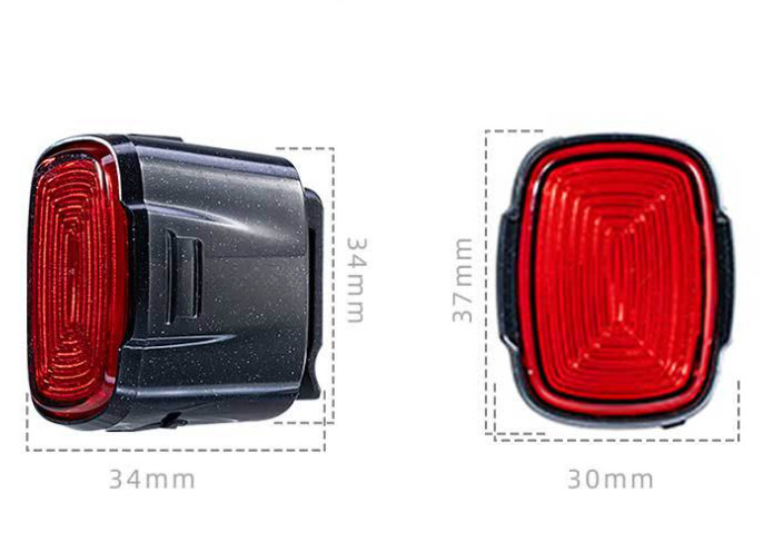 Waterproof LED Bike Taillight with Type C Fast Charging and Mounting System
