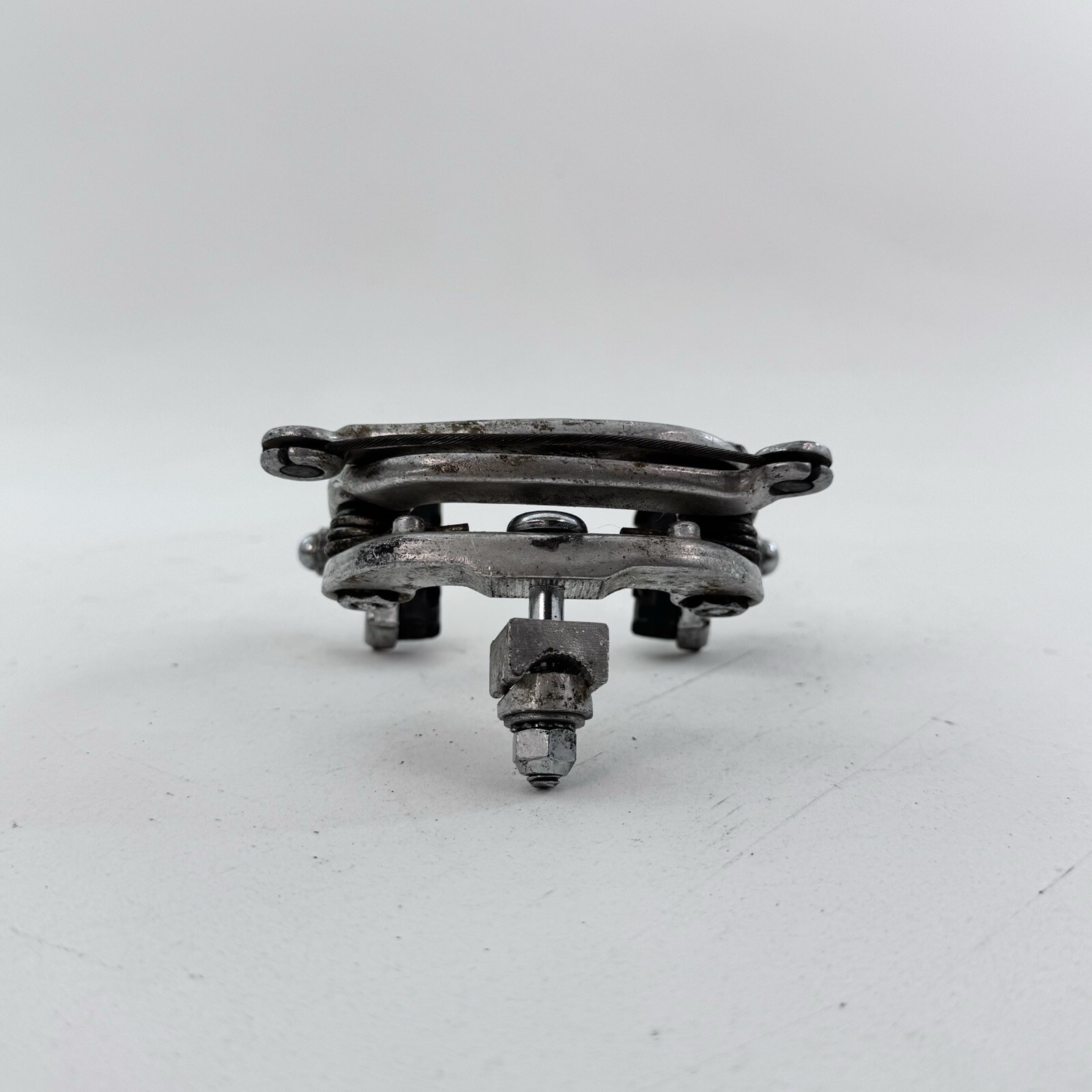Vintage Shimano Tourney Center Pull Brake Caliper Rear Nutted Silver Race A02
