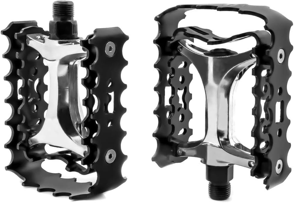 ZTZ Mountain Bike Pedals MTB Pedals 9/16» Sealed Bearing Aluminum Antiskid Flat