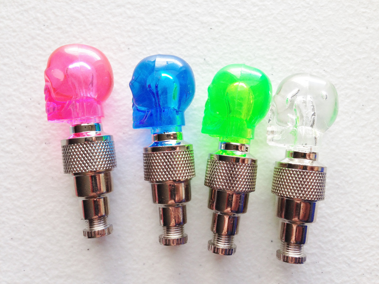 (ONE) LED VALVE CAP STEM Bike Bicycle Mountain Wheel tire kids Motion Neon Light