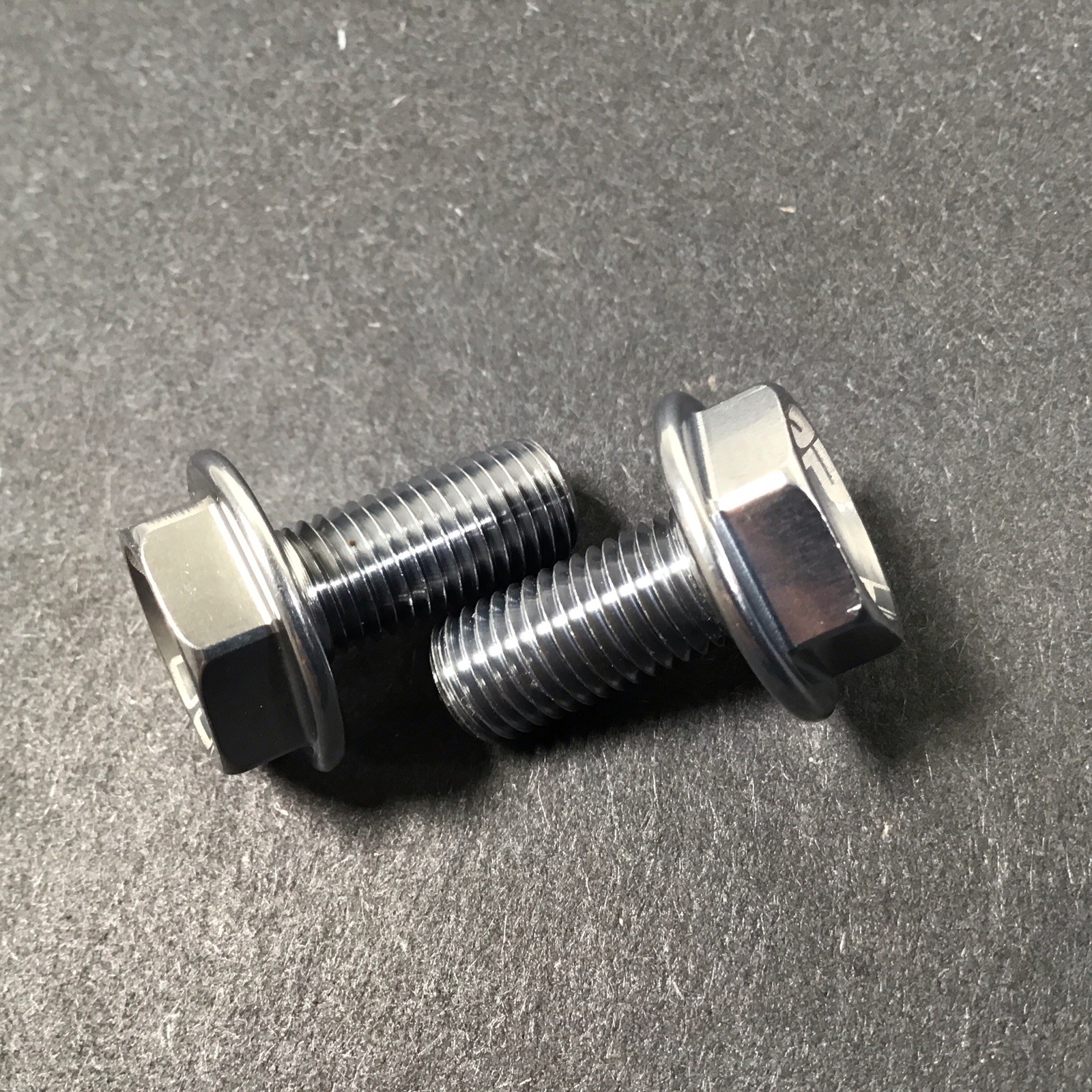 SRP Alloy Square Taper Crank Arm Bolt Set Silver NOS Vintage MTB Kooka Grafton