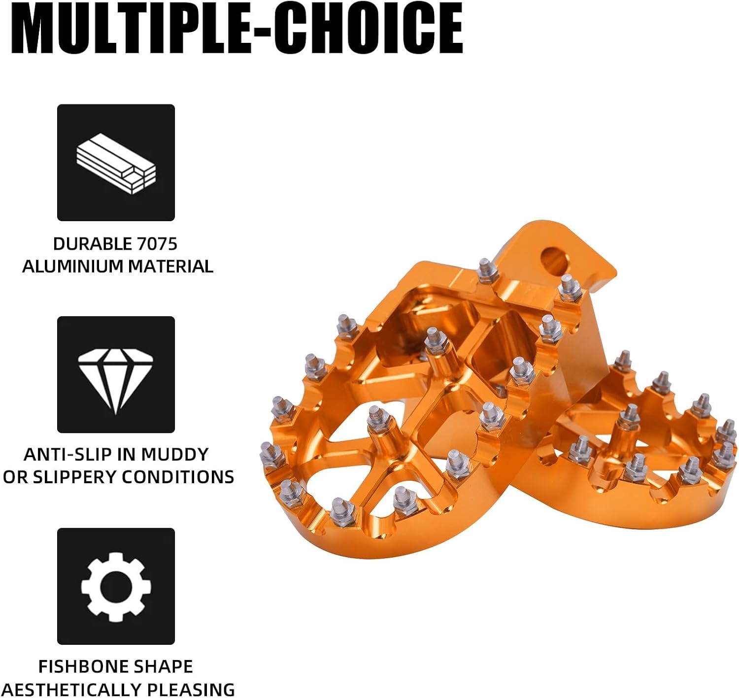 Dirt Bike Foot Pegs for Tutti Soleil01,CNC 7075 Aluminum FootPegs Rest Pedal for