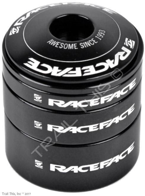 RaceFace 1-1/8″ Headset Spacers 2, 5, 10, 15mm Kit with Top Cap Alloy MTB Bike