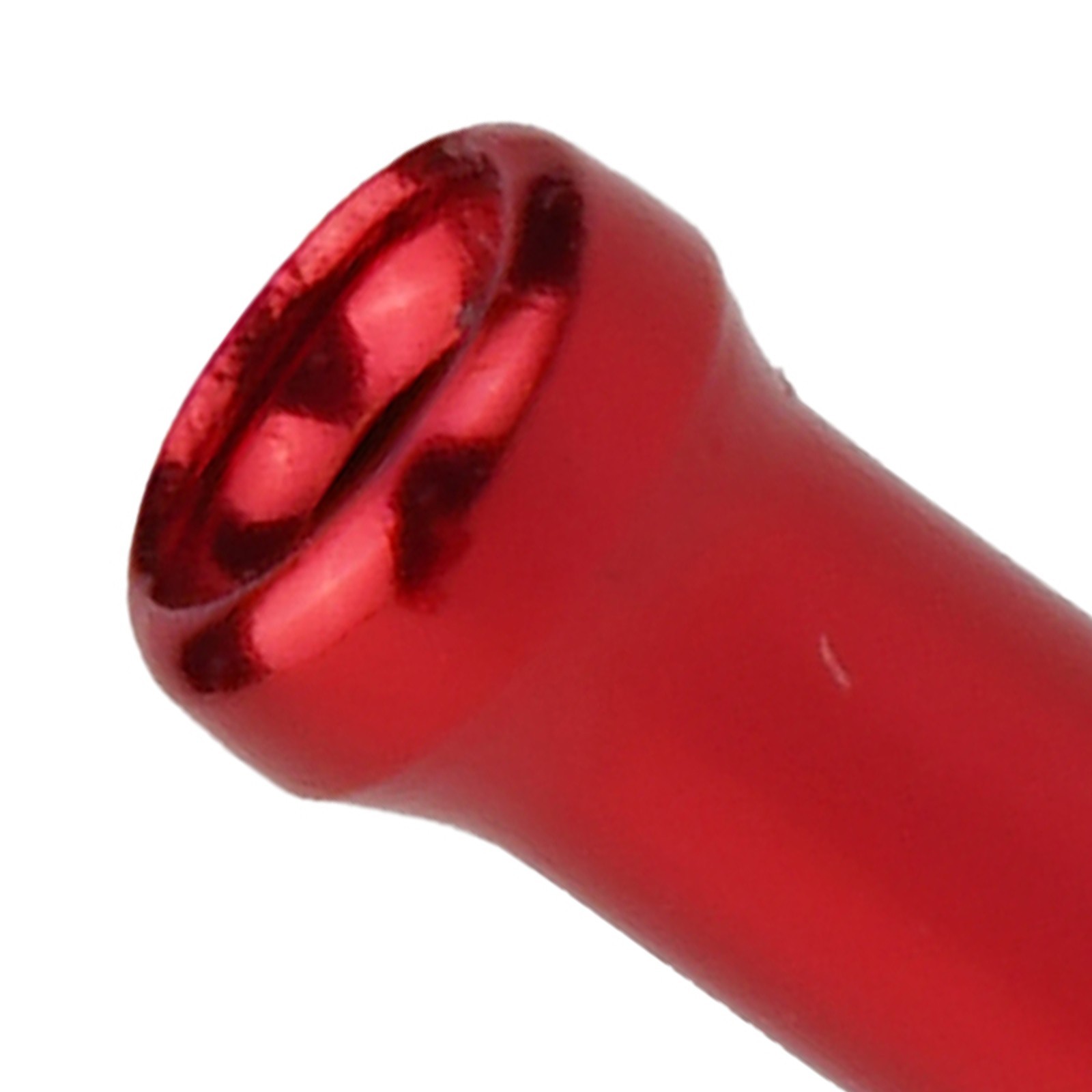1.1cm*0.3cm Cable End Cap 100PCS Shift Brake Gear Tip Ferrules Aluminum Parts