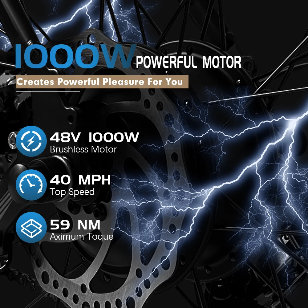 E-bike Conversion Kit 48V 1000W Front Brushless Gearless Hub Motor Wheel