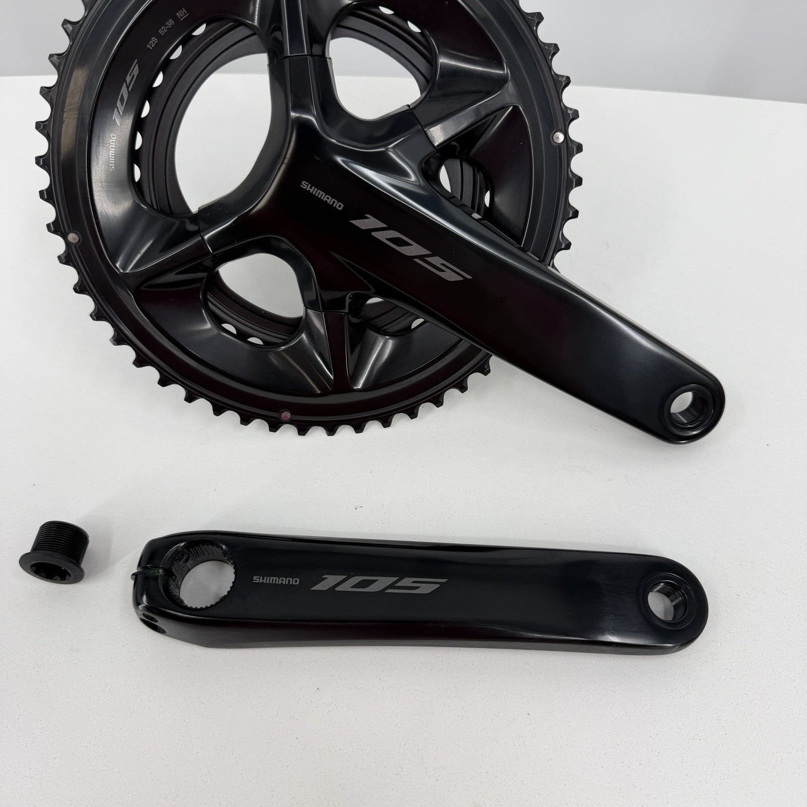 Shimano 105 FC-R7100 12-Speed Crankset 175mm 52-36T Black