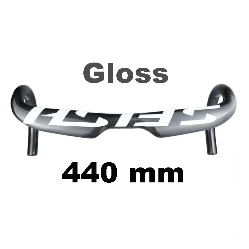 Carbon Road Bike Bent Handlebar 380-440mm Internal Routing Bicycle Drop Bar