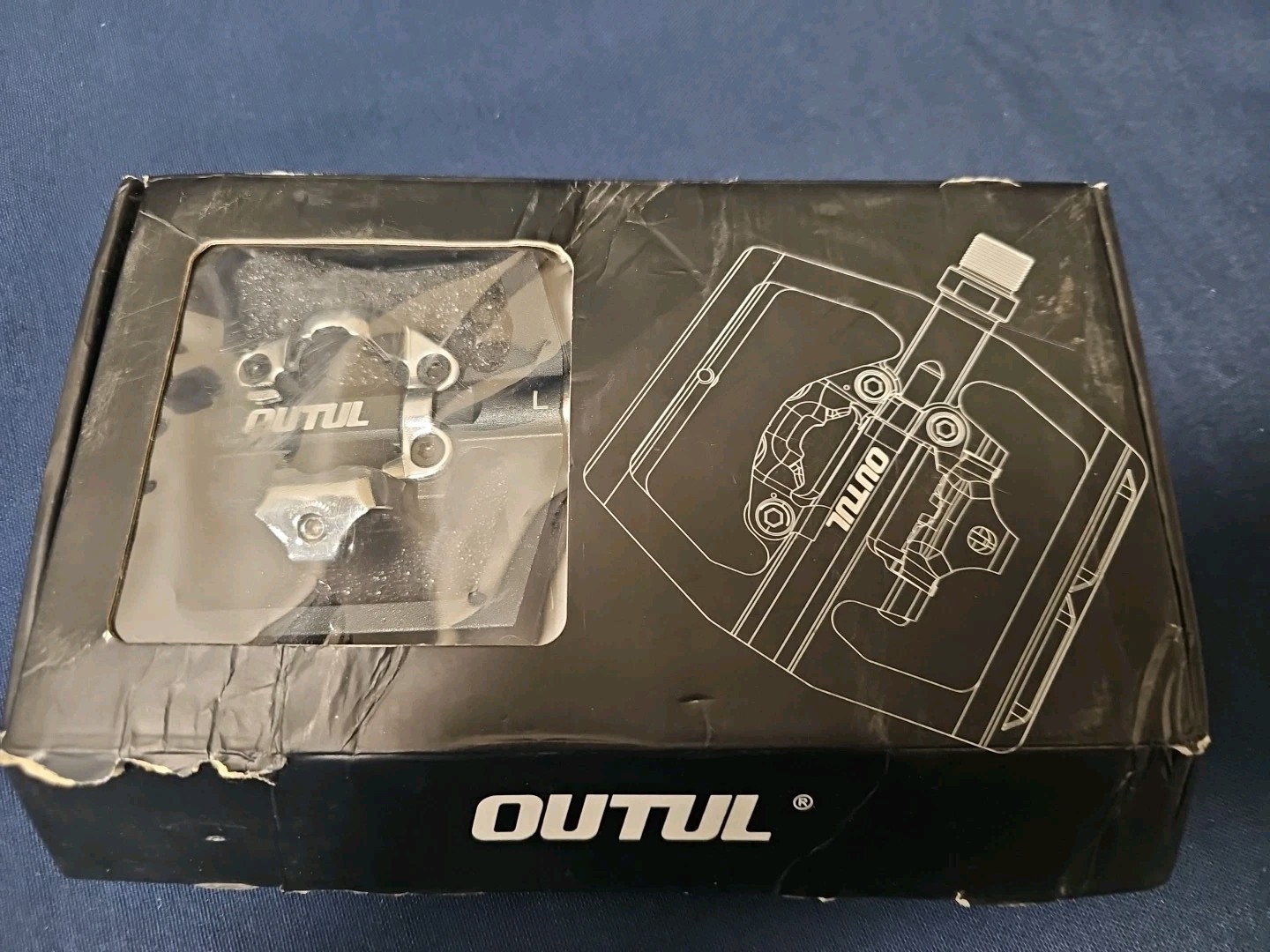 OUTUL Bike Pedals MTB Lightweight Alloy 9/16″ Bearing Pedals