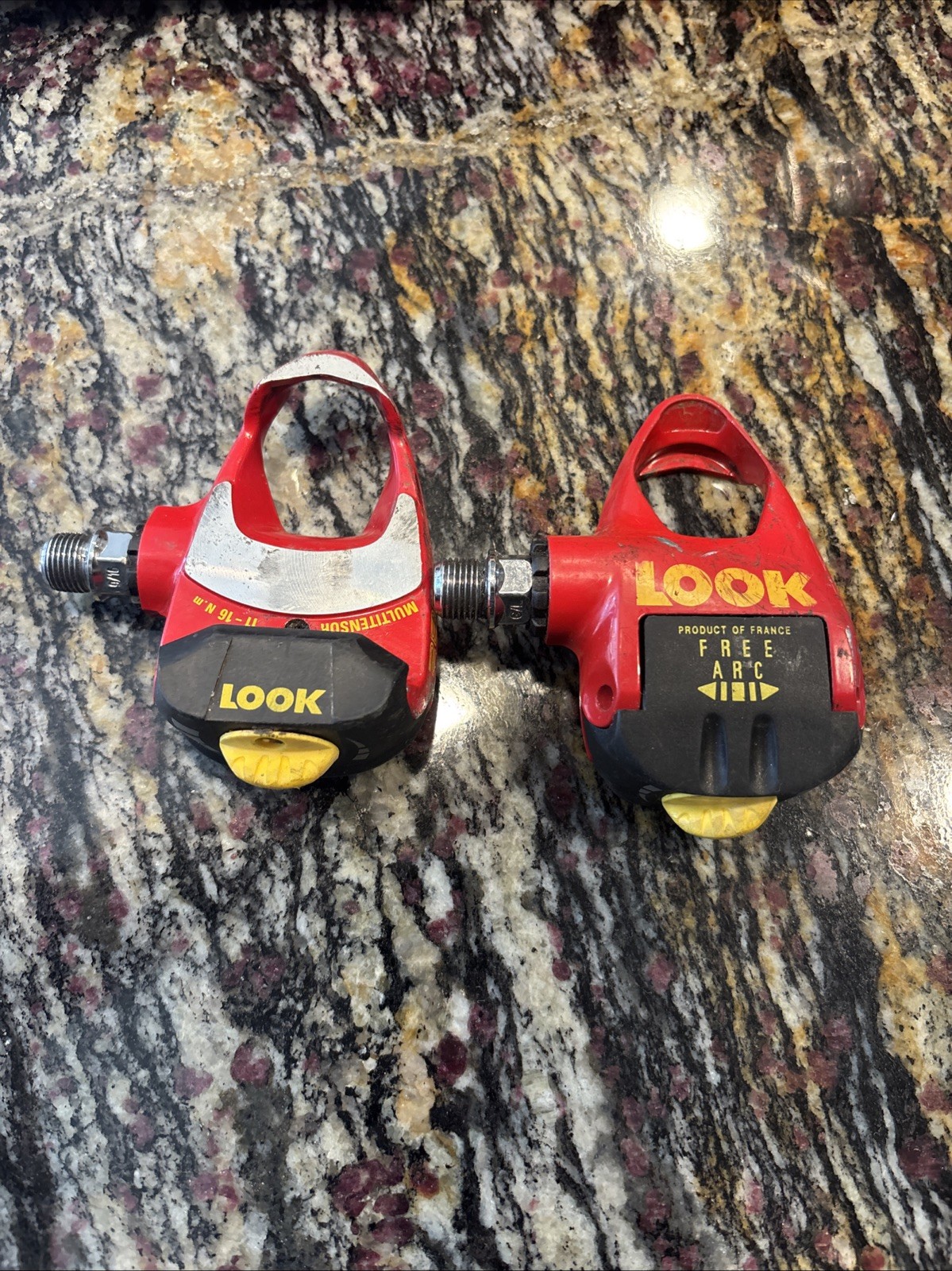 Look Free Arc MultiTensioner 286 Clippless Pedals Red/Yellow/Black