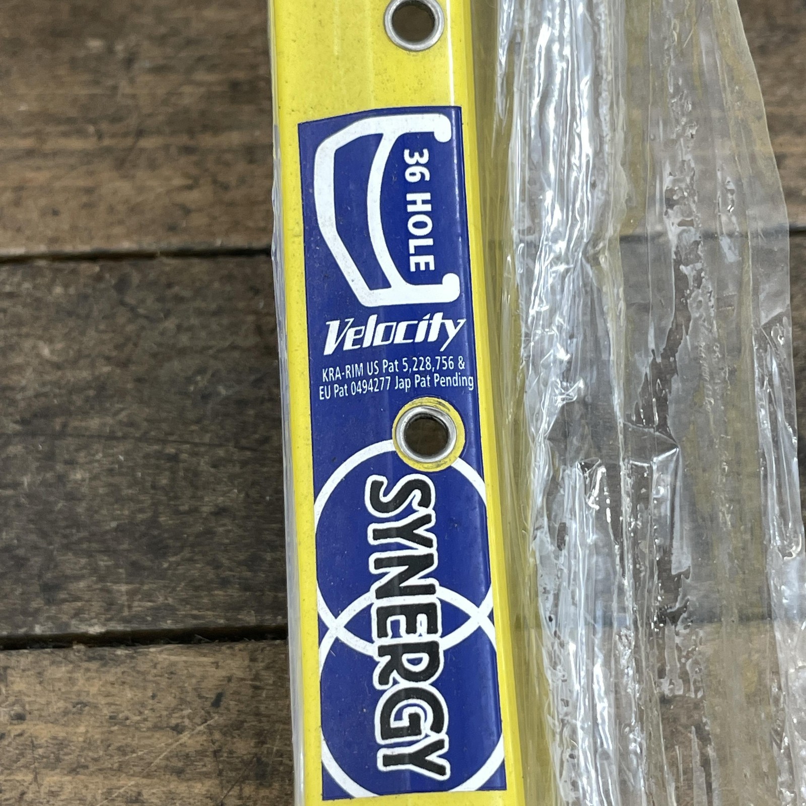 Velocity Synergy 650c Rim 36H Yellow Clincher Alloy Australia Road Gravel