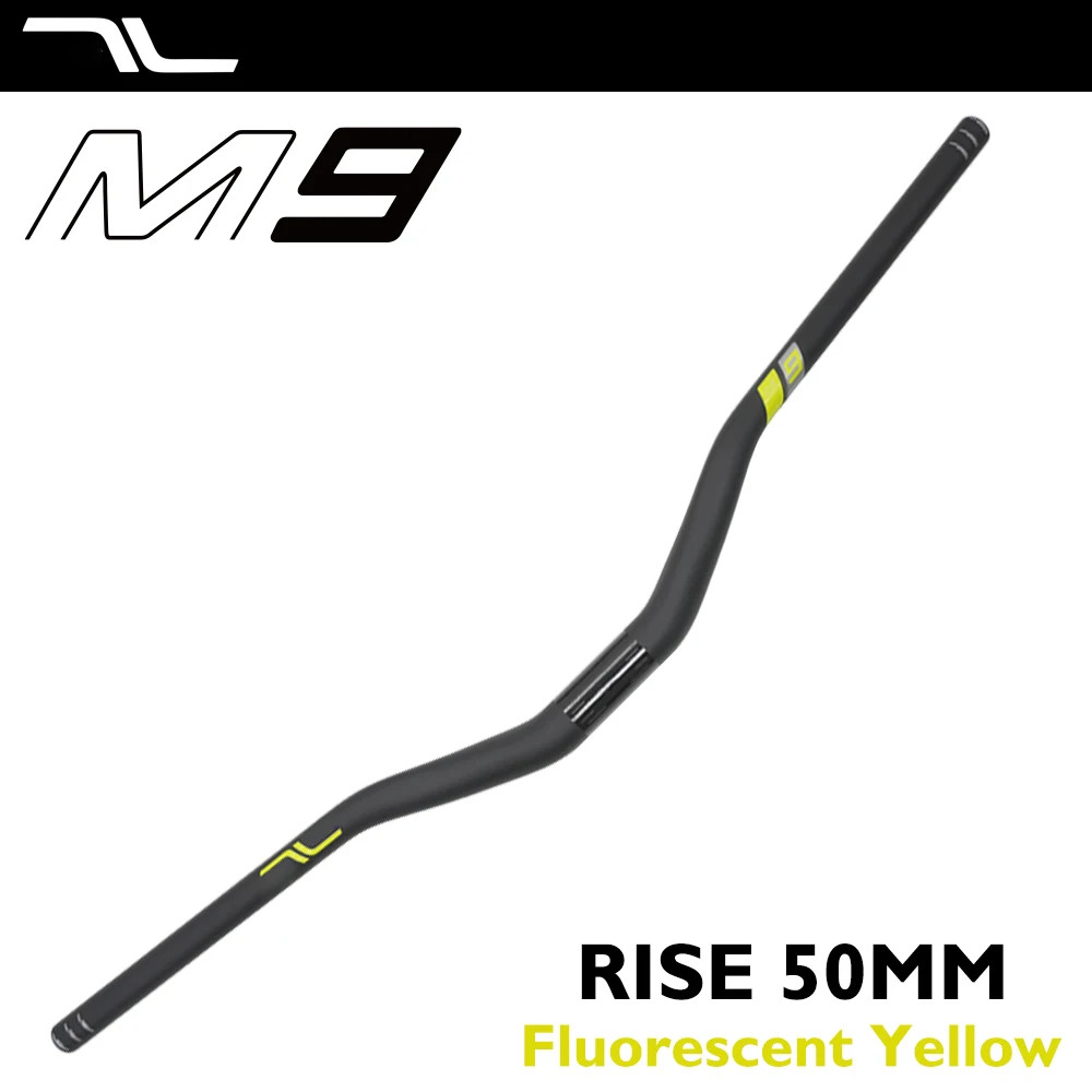 Carbon Mountain Bike Handlebar 31.8mm Clamp 780-800mm 30/50mm Rise 8 Sweep