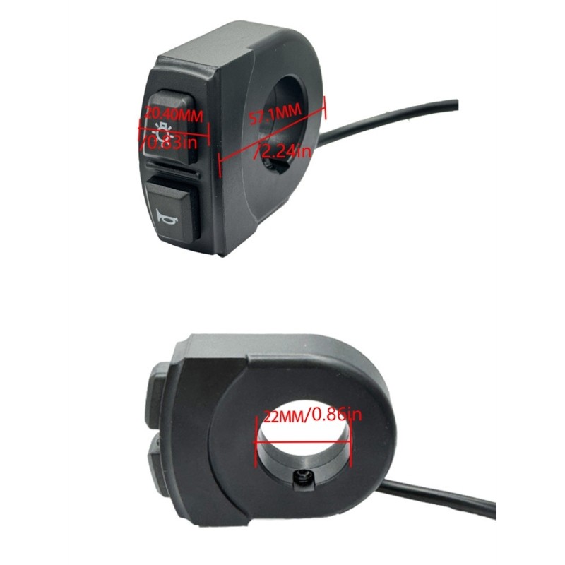 Durability Scooter Handlebars Button High Low Speeds Control Electric Bicycles