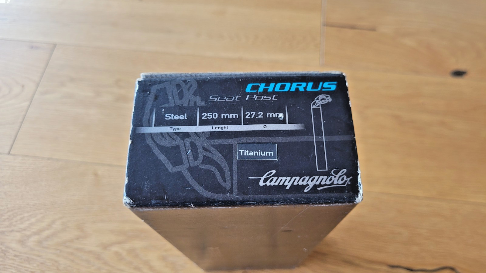 NIB CAMPAGNOLO CHORUS TITANIUM 27.2 seatpost italian road bike NOS