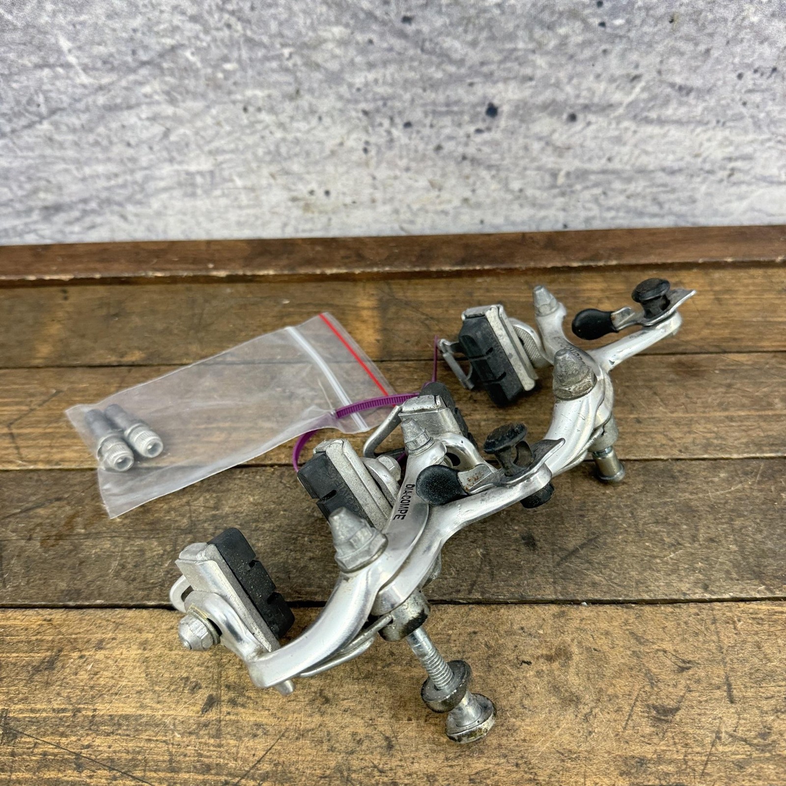 Vintage Dia Compe 400 Caliper Brakes Set Recessed Side Pull Road 80s Bike Japan