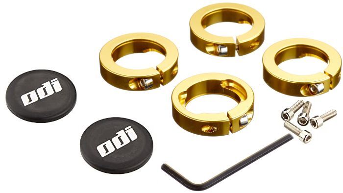 ODI LOCK JAW CLAMPS FOR GRIPS GOLD SET OF 4 CLAMPS NEW D70LJD