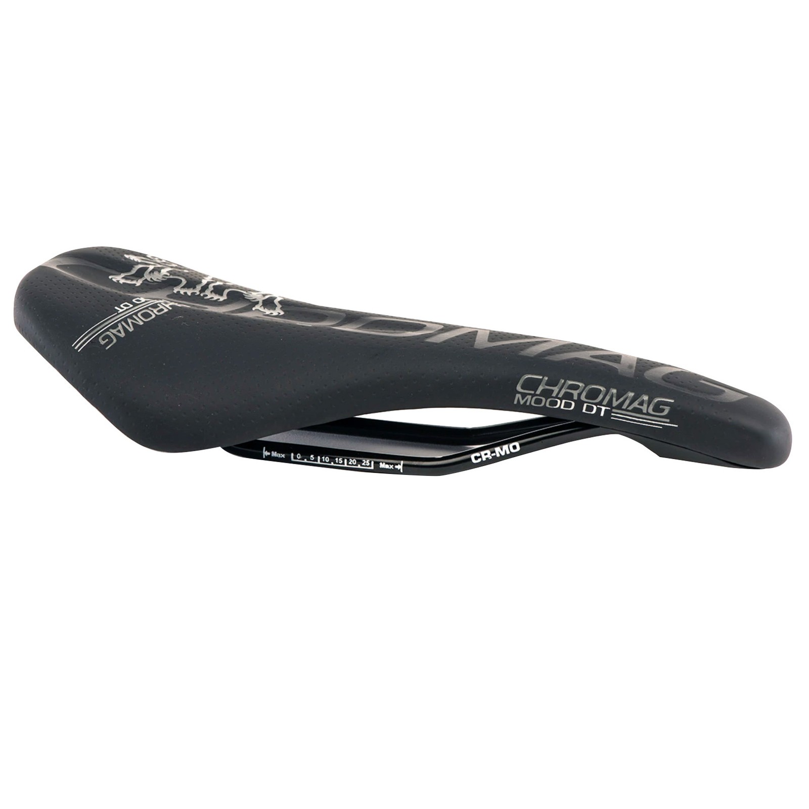 Chromag Mood DT Saddle with CrMo Rails | Low Profile Synthetic Seat for Cycling