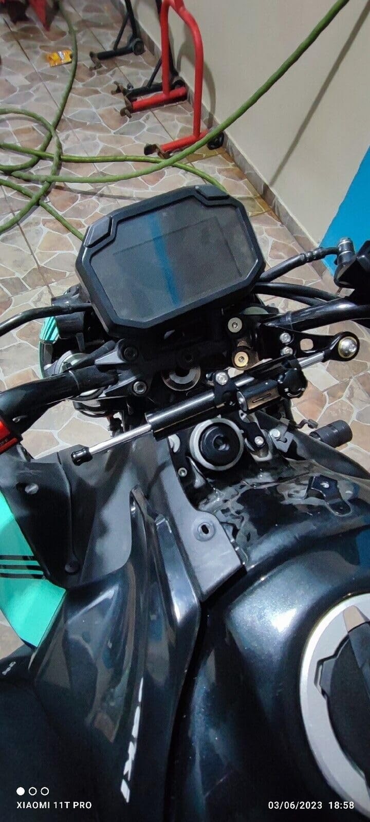 PROCNC Motorcycle CNC Aluminum Steering Damper with Stabilizer Mounting Brack…