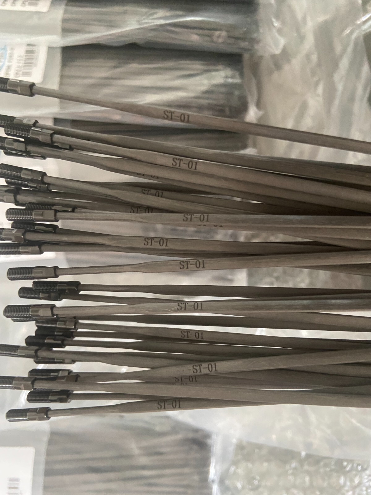 High Quality Bicycle Carbon Fiber Spokes Length Customized Weight 3-4g Straight