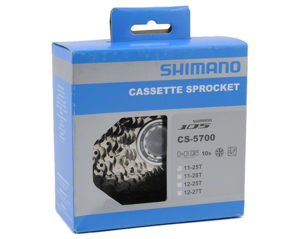 Shimano 105 CS-5700 Cassette (Silver) (10 Speed) (Shimano HG)