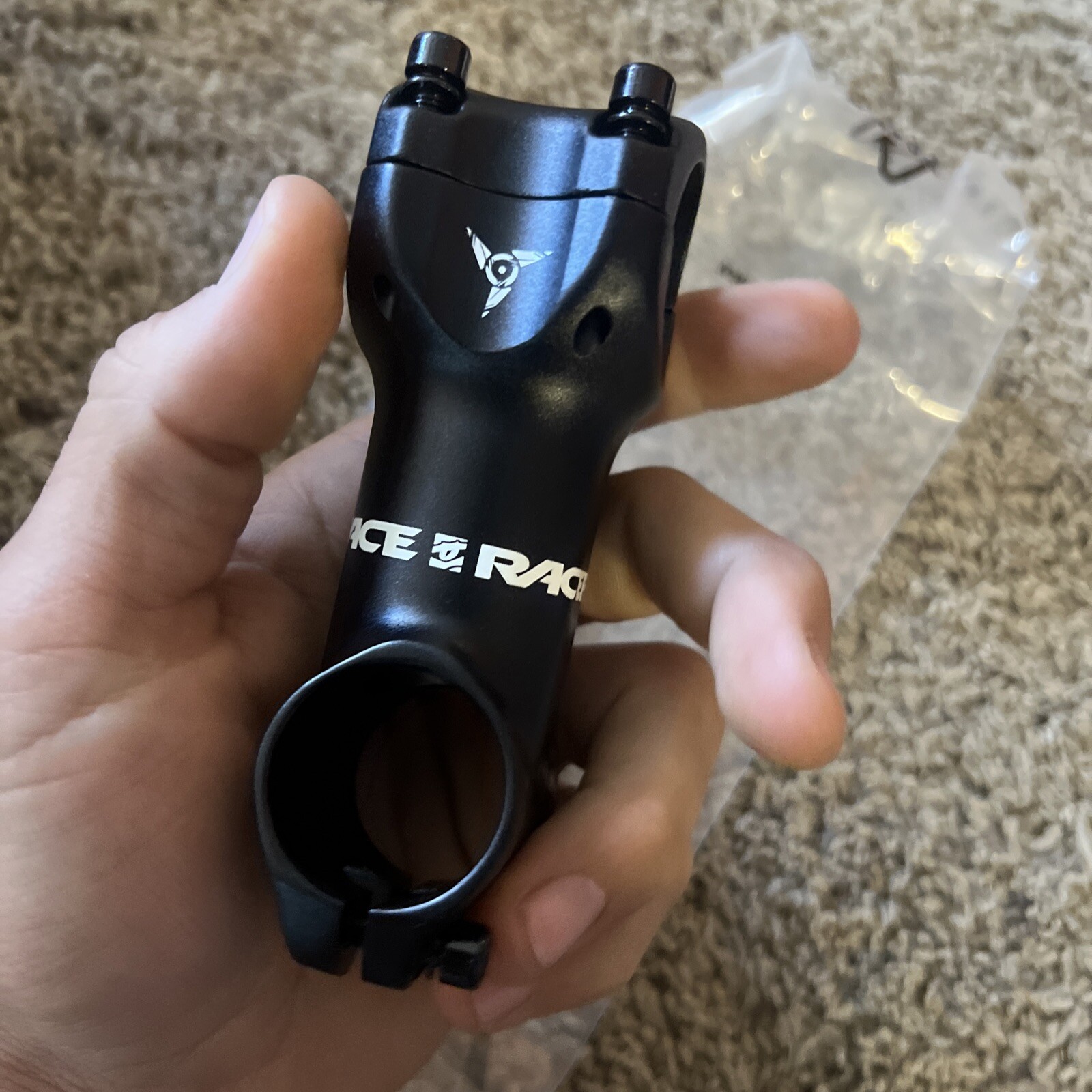 RaceFace Turbine Stem 80mm Clamp 31.8mm +/-6 Deg 1 1/8 Black Mtn Bike 80 20 40