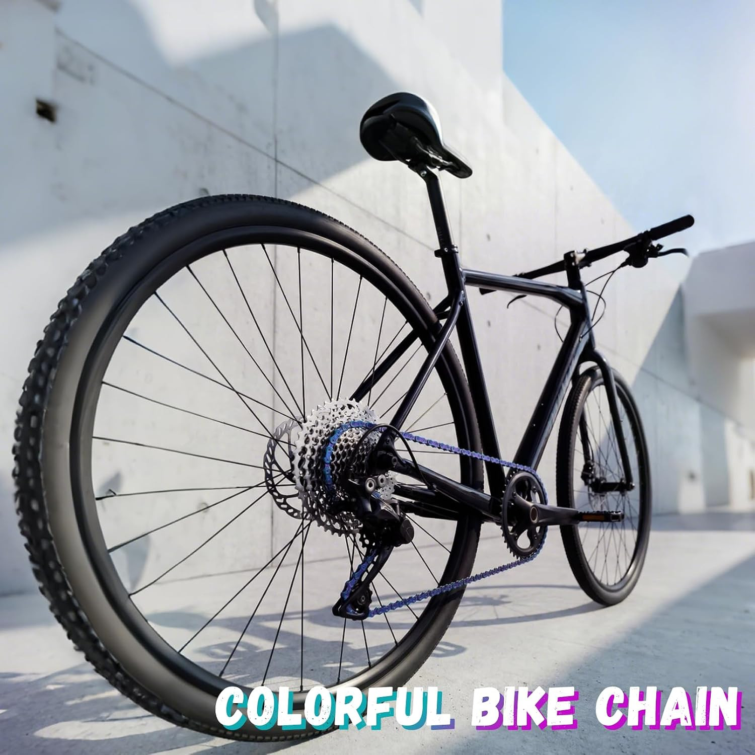 Rainbow 11 Speed Bike Chain, 1/2″ X 11/128″ 116 Links for Road Bike Mountain