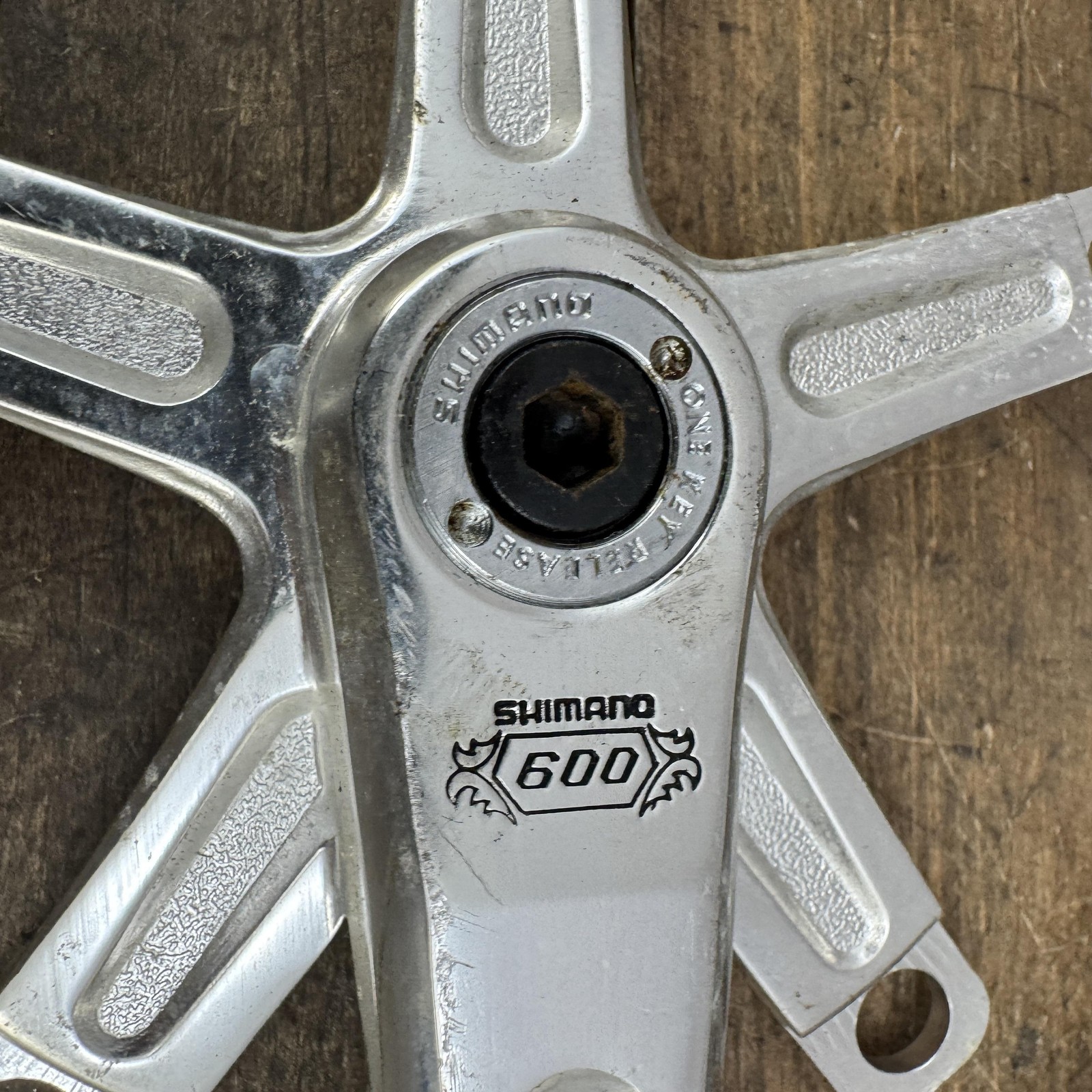 Vintage Shimano Arabesque 600 Crankset 170mm 130 BCD Old School BMX 80s Japan