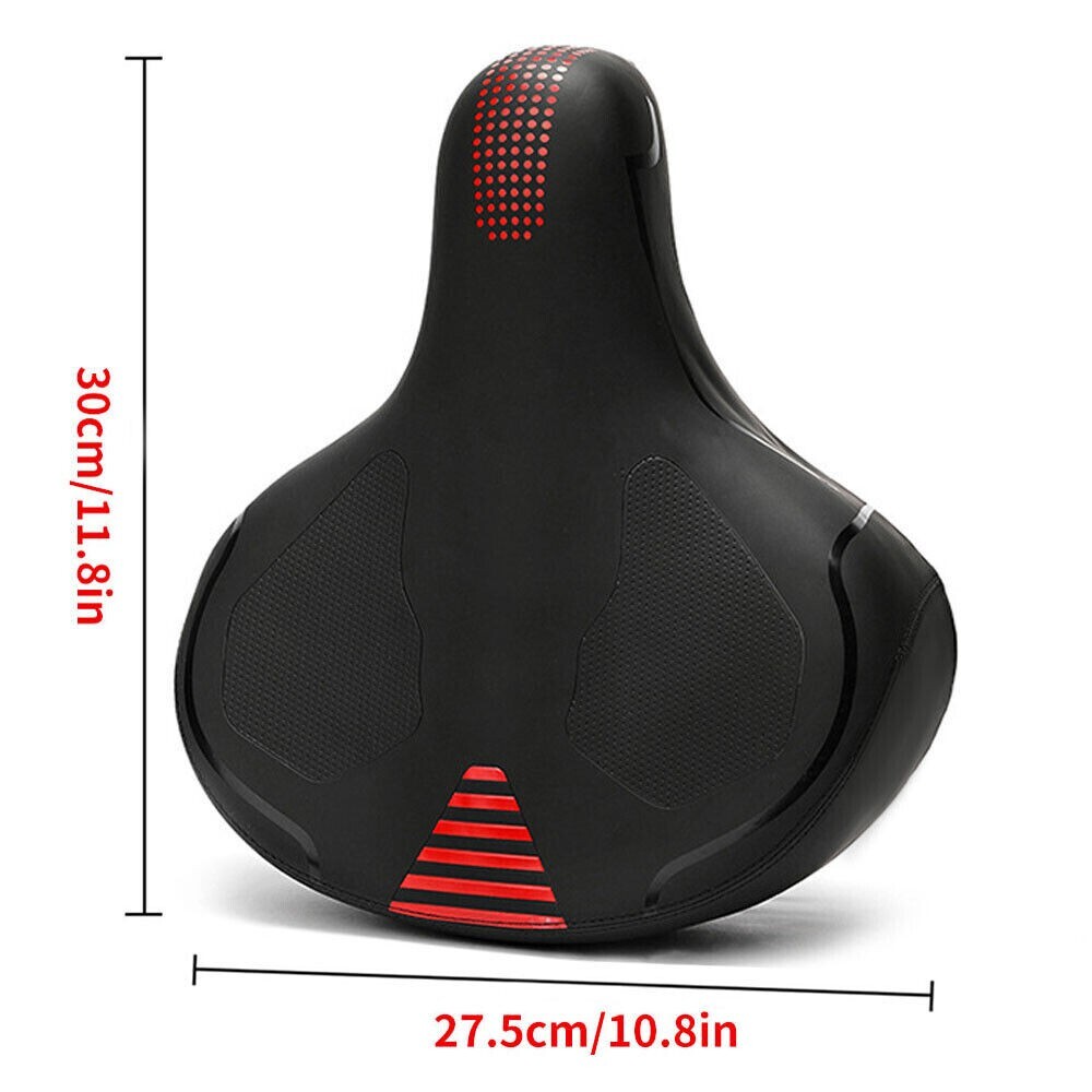 Comfort Wide Big Bum Soft Gel Cruiser Bike Saddle Bicycle Seat Air Cushion Pad