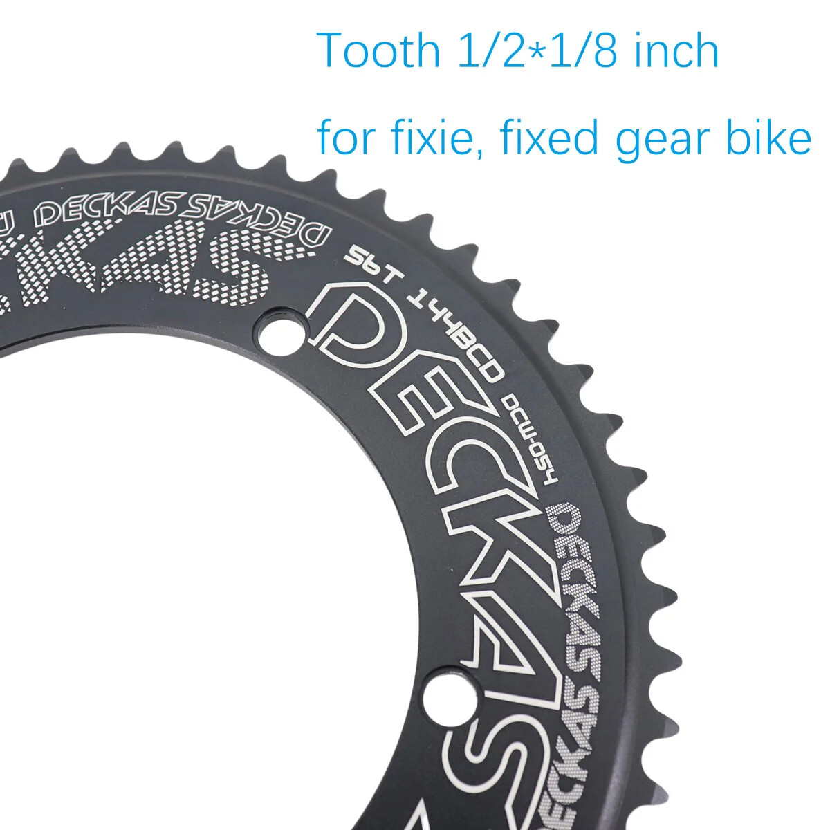 Deckas 144BCD Chainring Fixed Gear fixie Track Bike 44 46 48 50 52 54 56 56T