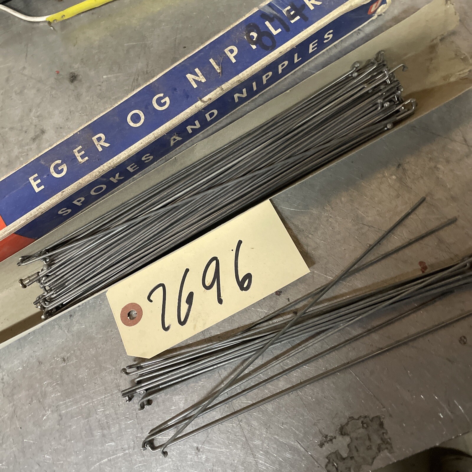 VINTAGE NOS BERG UNION CHROME WHEEL SPOKE ONLY 110pcs 9 5/8 16pcs 8 1/4