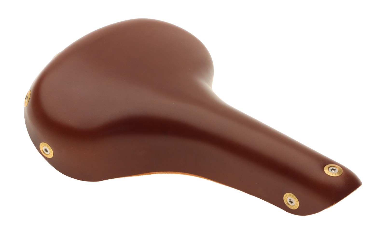 Gilles Berthoud Vars Saddle Titanium Rails Hard Leather Cover Brown NEW NOS