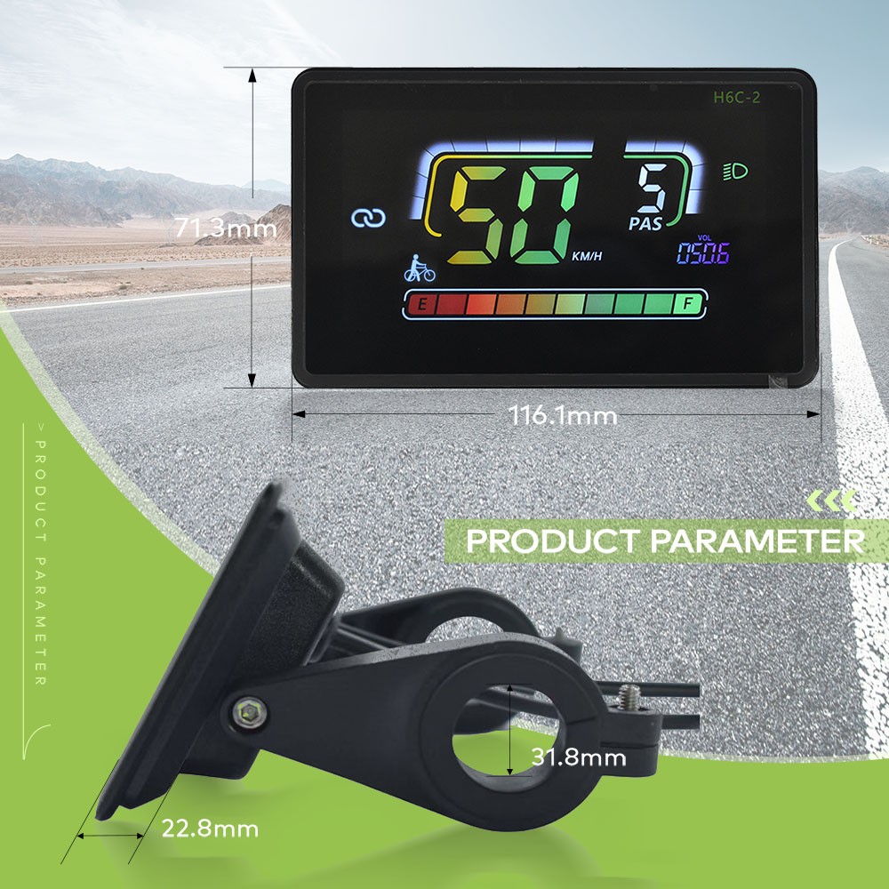 UART2 Ergonomic Wired Cycling Computer Waterproof LCD Speed for MTB Bike Road