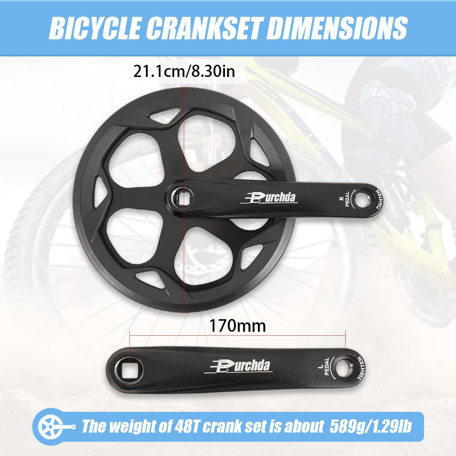 CMTOTWO Ebike Crankset 48T