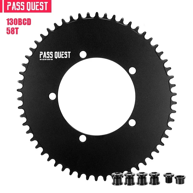130 Bcd Round/Oval Chainring 42-60T 5 Arms Chain Ring for Bicycle Crankset