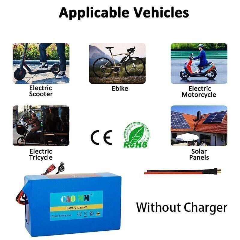 36V 20AH Lithium Ebike Battery 30A For 100W-1500W Electric Bicycle Bike Scooter
