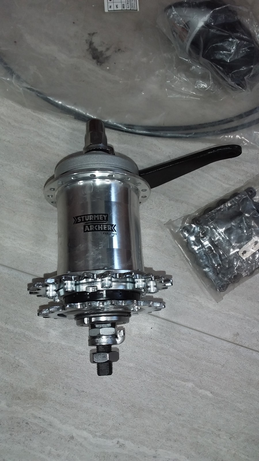 5 Speed Sturmey Archer Coaster Brake Trike Conversion Kit New